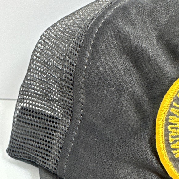 NRA Hat Mesh Snapback Trucker Black Gold Leaf  Emblem Cap Made in USA embroider - Picture 7 of 12